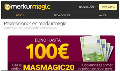 Bono de 100 euros Merkurmagic